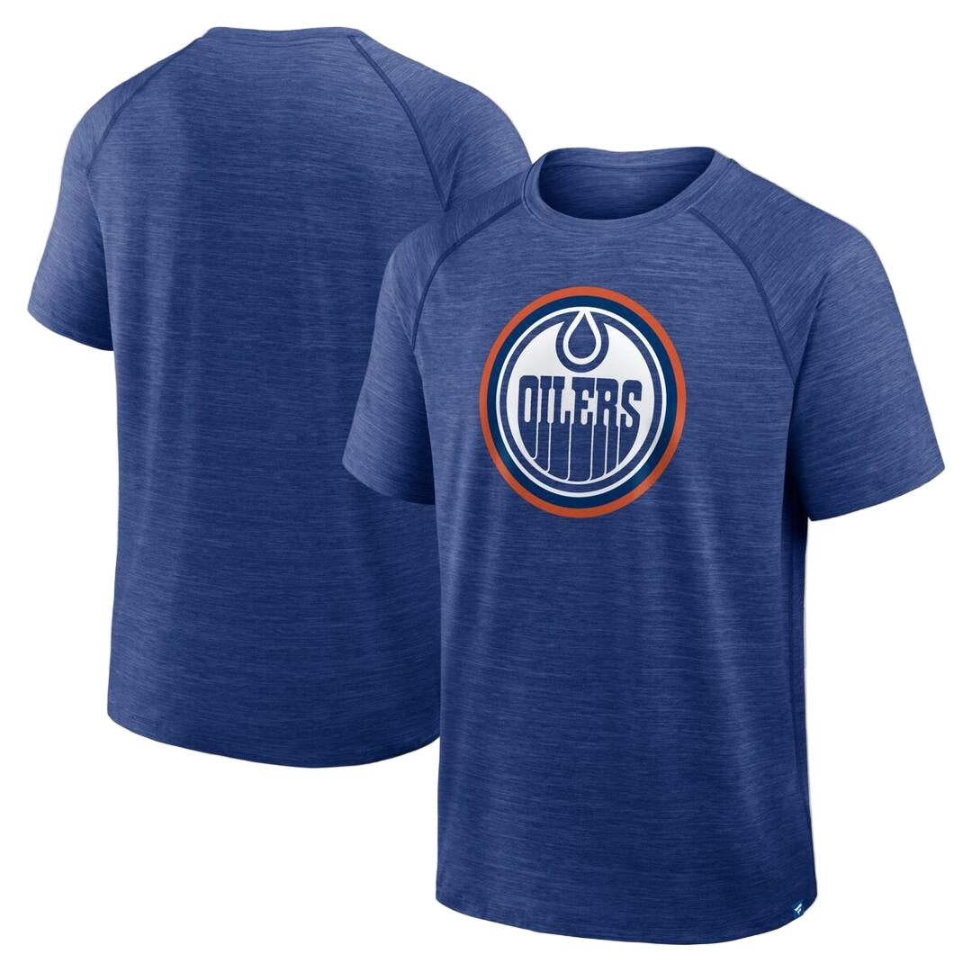 Fanatics Men's NHL Edmonton Oilers 2025 Clutch Poly T-Shirt blue