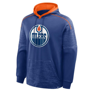 Fanatics Men's NHL Edmonton Oilers 2025 Defender Poly Hoodie blue