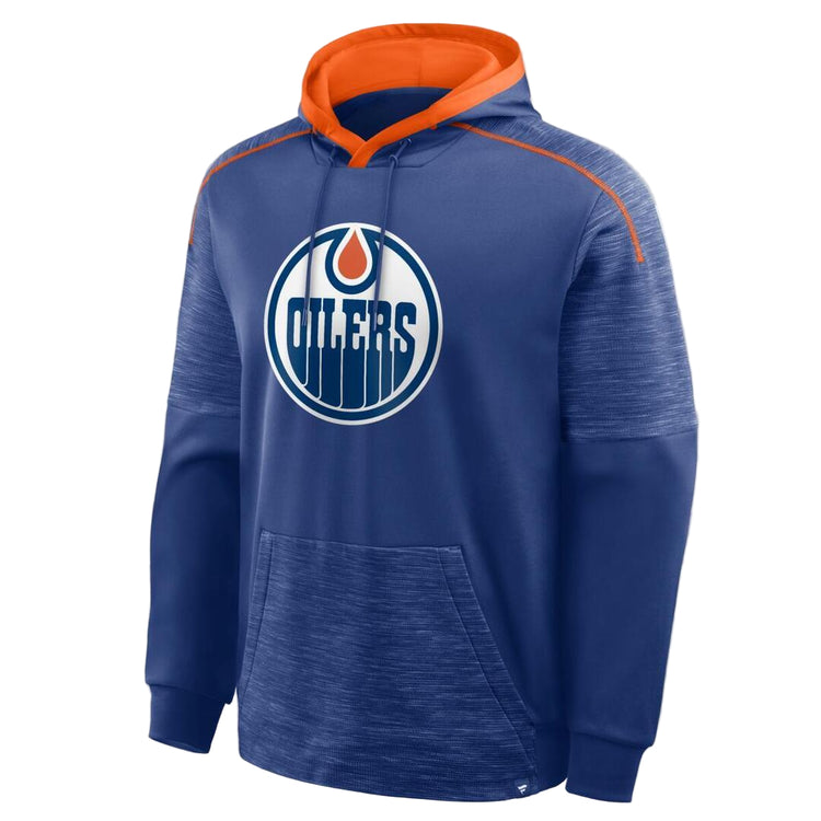 Fanatics Men's NHL Edmonton Oilers 2025 Defender Poly Hoodie blue