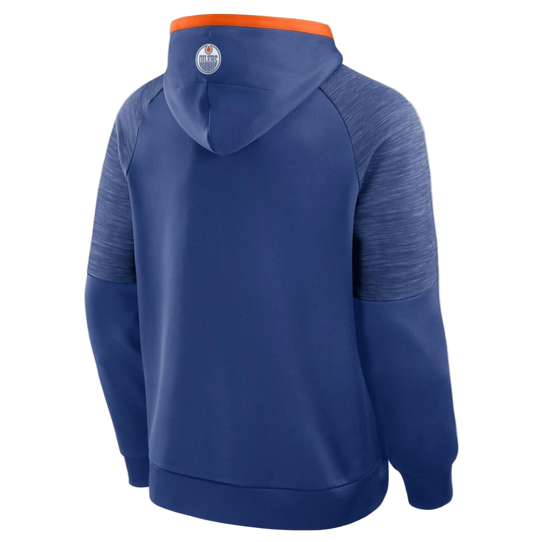 Fanatics Men's NHL Edmonton Oilers 2025 Defender Poly Hoodie blue