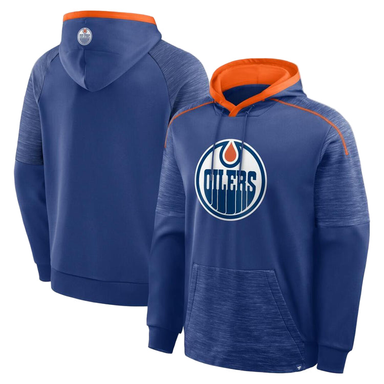 Fanatics Men's NHL Edmonton Oilers 2025 Defender Poly Hoodie blue