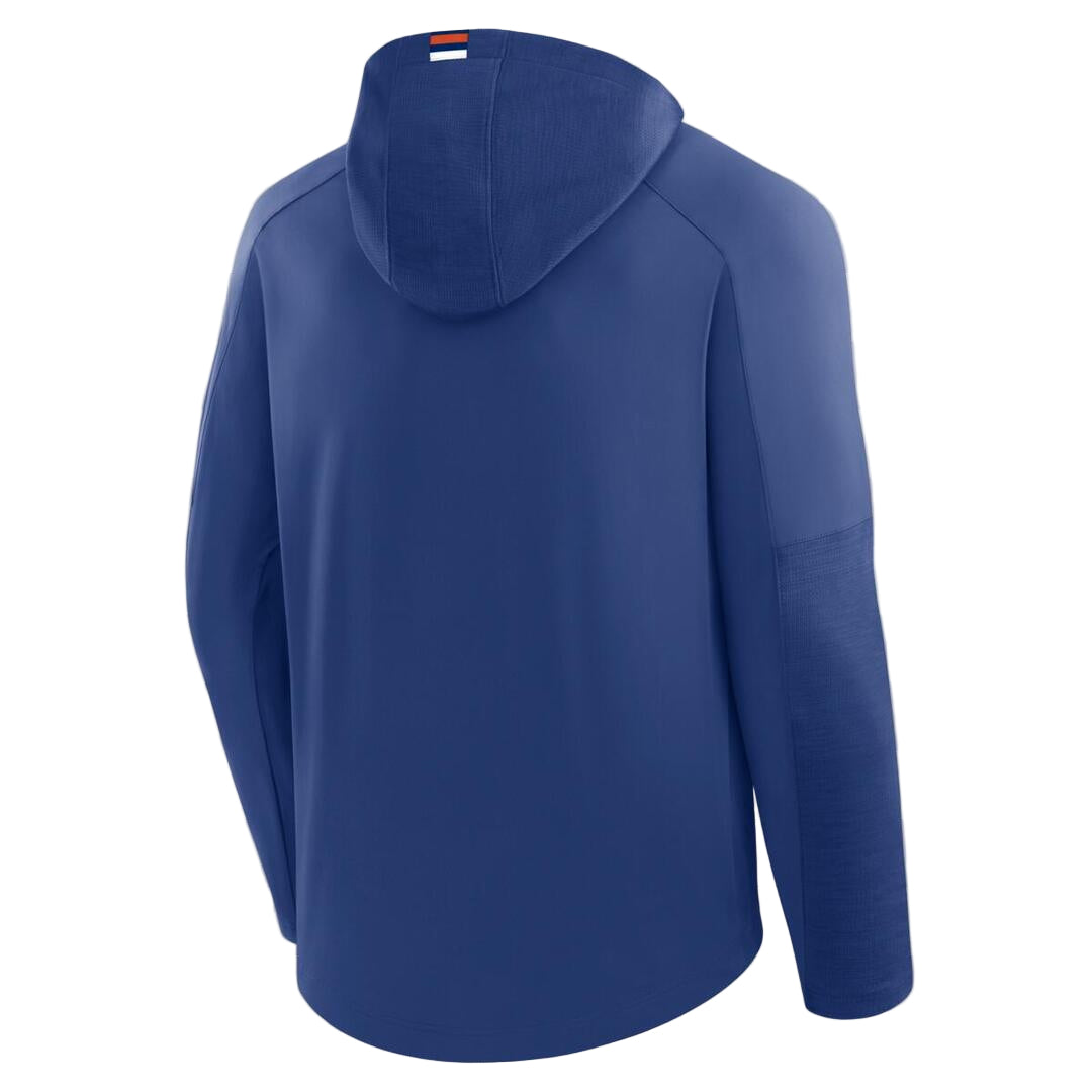 Fanatics Men's NHL Edmonton Oilers 2025 Penalty Shot Lightweight Poly Hoodie blue
