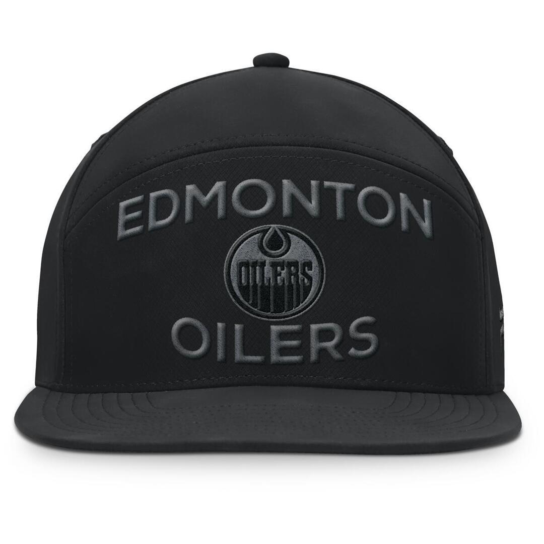 Fanatics Men's NHL Edmonton Oilers 2025 Road 5 Panel Hat Black