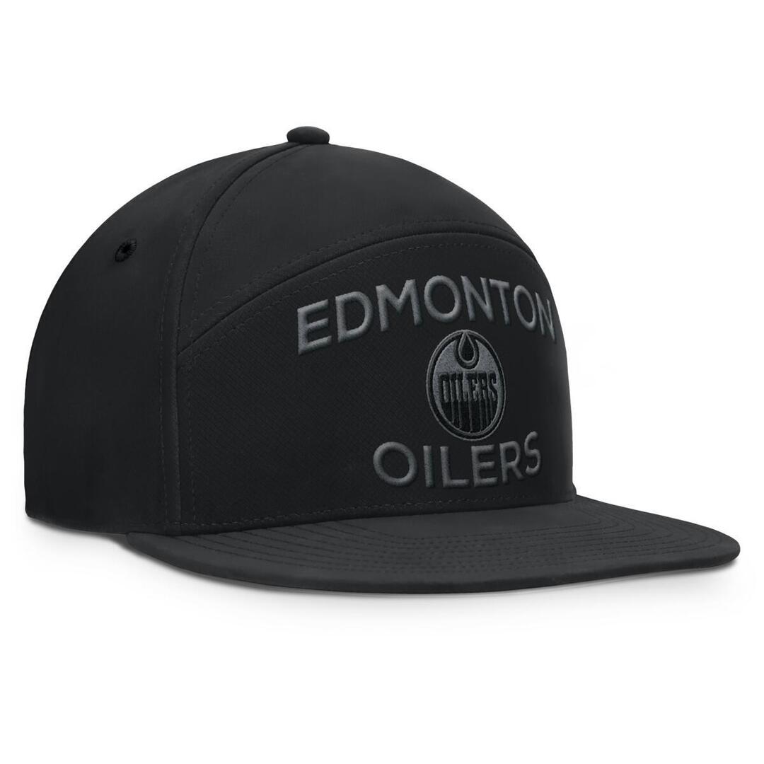 Fanatics Men's NHL Edmonton Oilers 2025 Road 5 Panel Hat Black