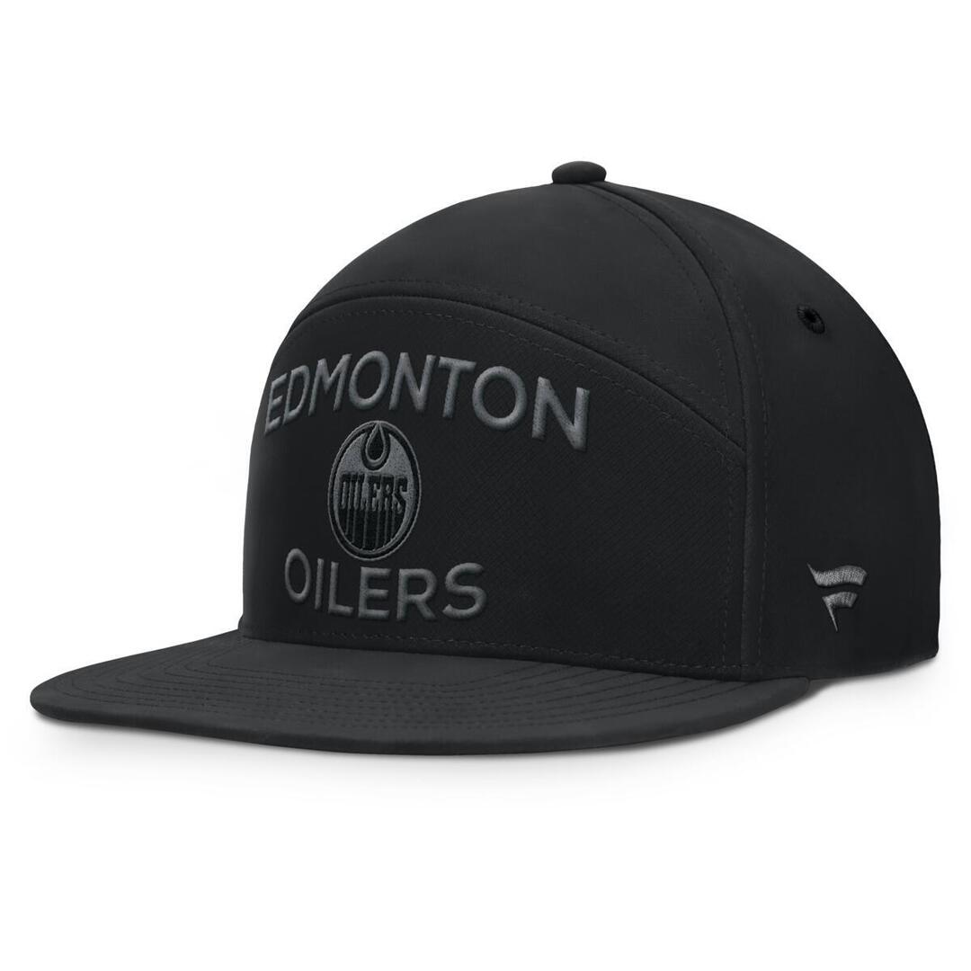 Fanatics Men's NHL Edmonton Oilers 2025 Road 5 Panel Hat Black