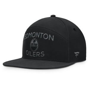 Fanatics Men's NHL Edmonton Oilers 2025 Road 5 Panel Hat Black