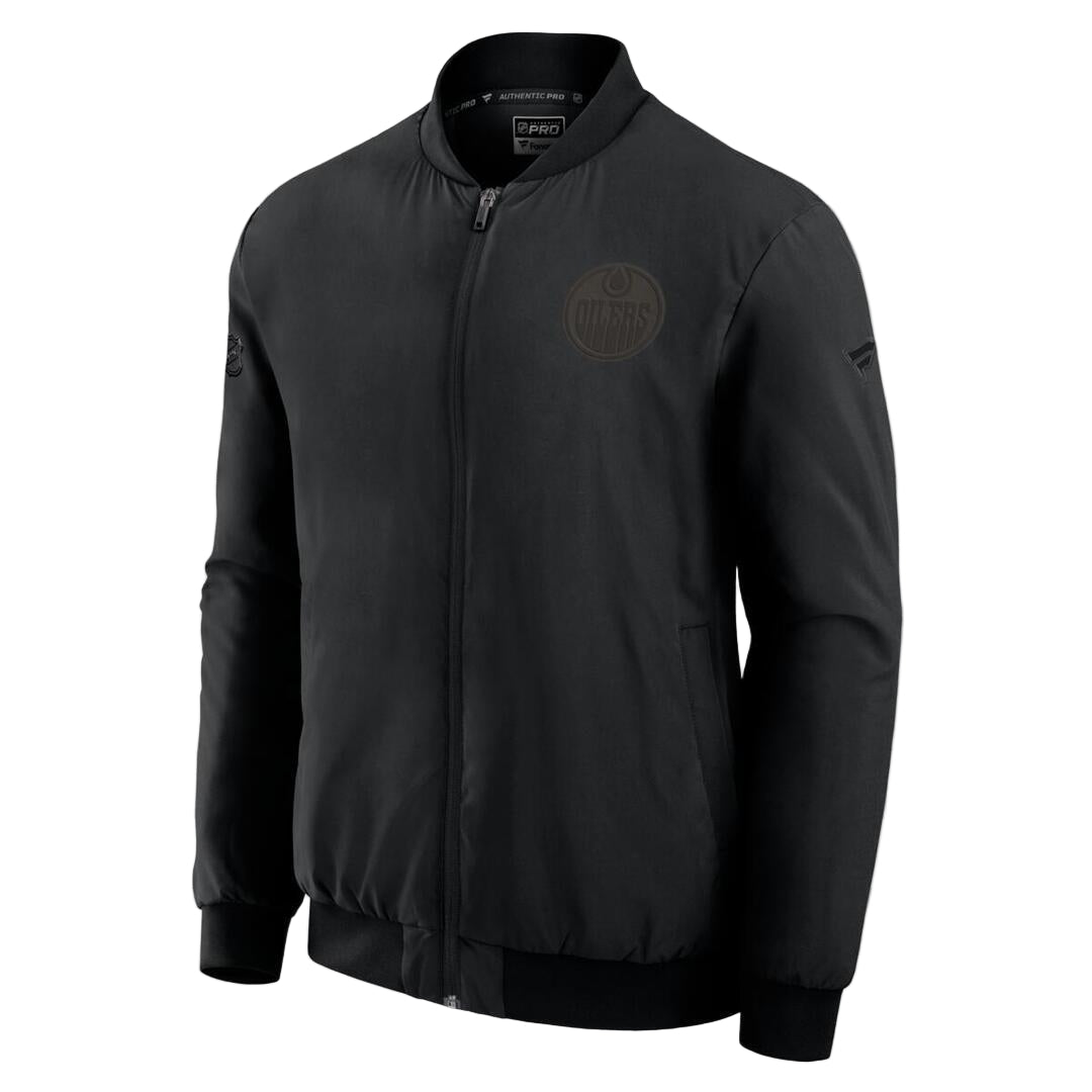 Fanatics Men's NHL Edmonton Oilers 2025 Road Bomber Jacket black