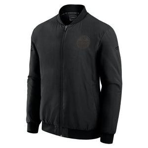 Fanatics Men's NHL Edmonton Oilers 2025 Road Bomber Jacket black