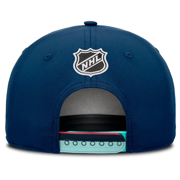 Fanatics Men's NHL Seattle Kraken 2025 Adjustable Draft Hat Navy blue