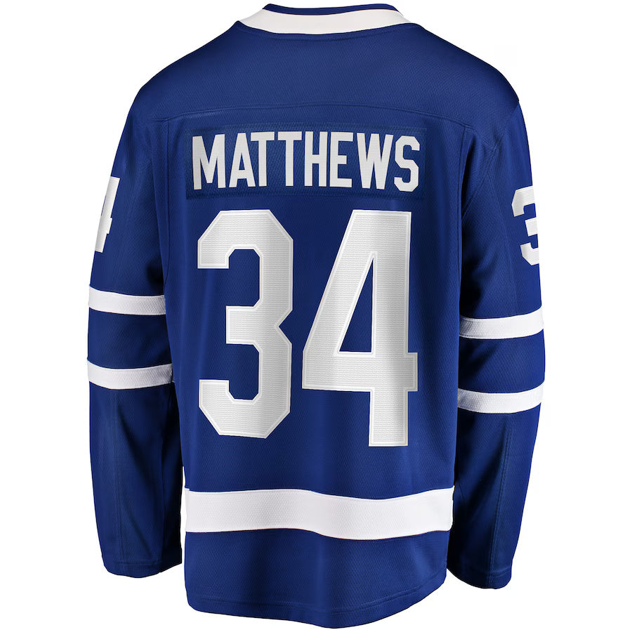 Fanatics Men's NHL Toronto Maple Leafs Auston Matthews Breakaway Home Jersey royal blue