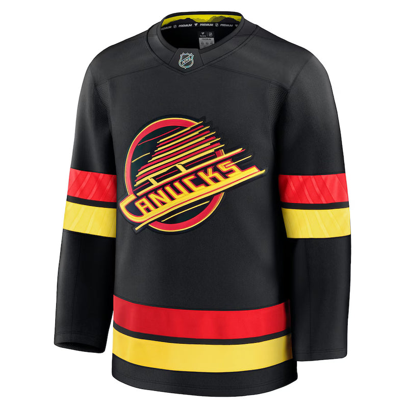 Fanatics Men's NHL Vancouver Canucks Premium Alternate Jersey black