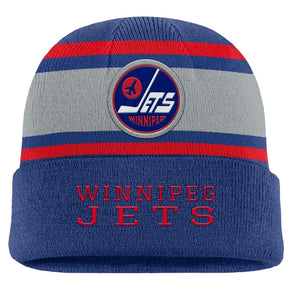 Fanatics Men's NHL Winnipeg Jets 2025 Varsity Cuffed Knit Toque Blue grey