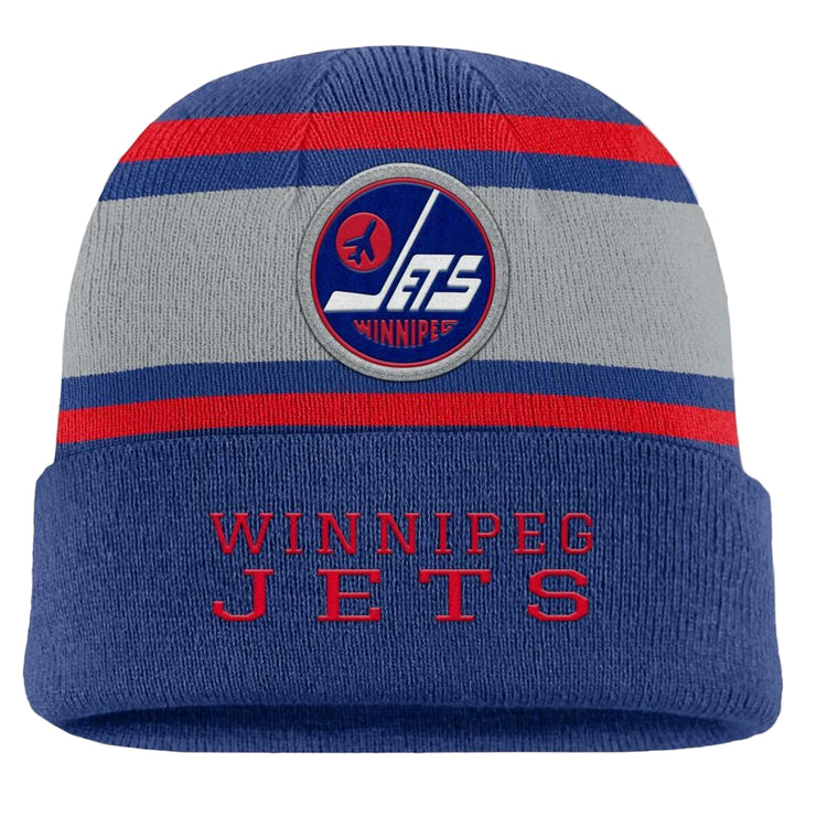 Fanatics Men's NHL Winnipeg Jets 2025 Varsity Cuffed Knit Toque Blue grey