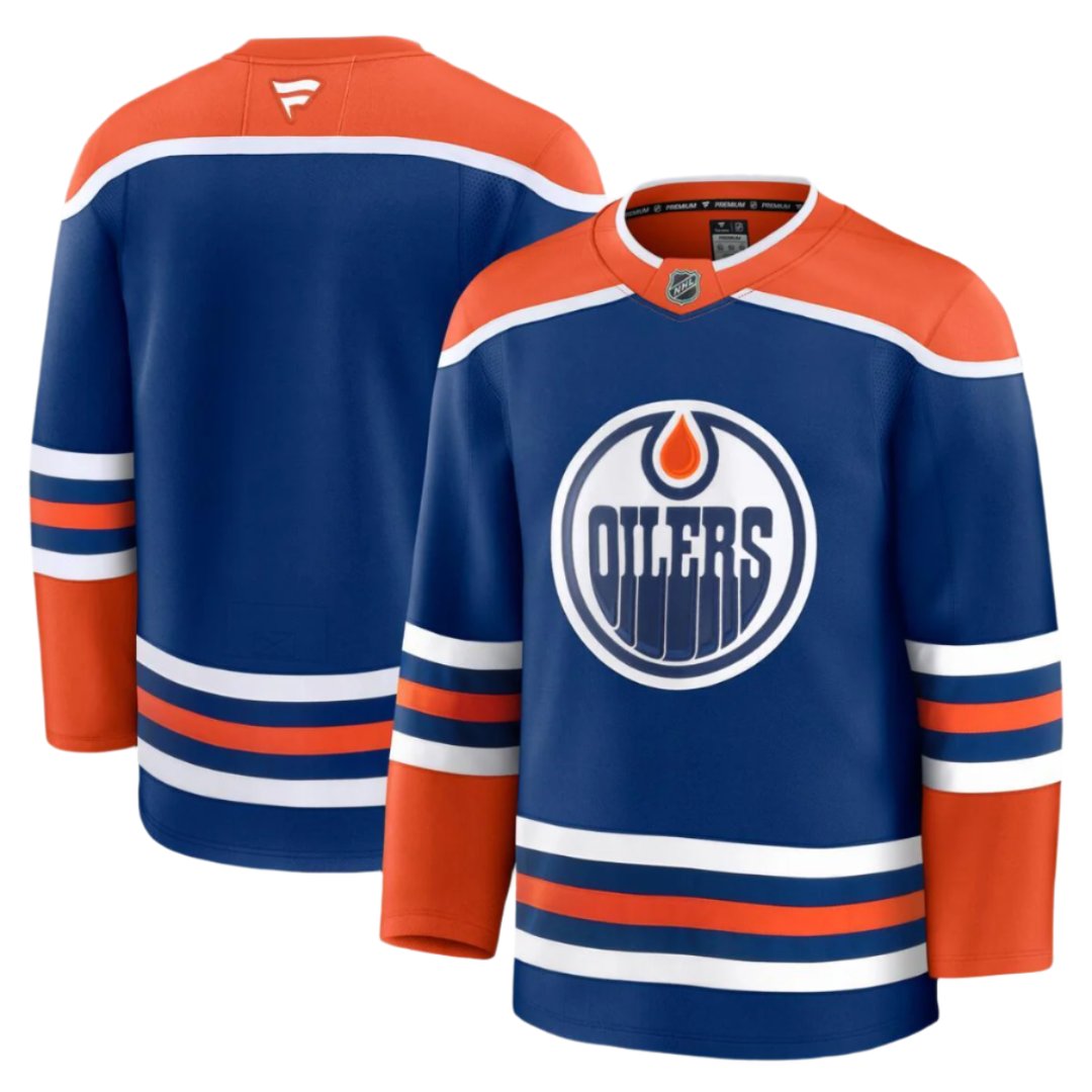 Fanatics NHL Edmonton Oilers Premium Home Jersey Blue 2