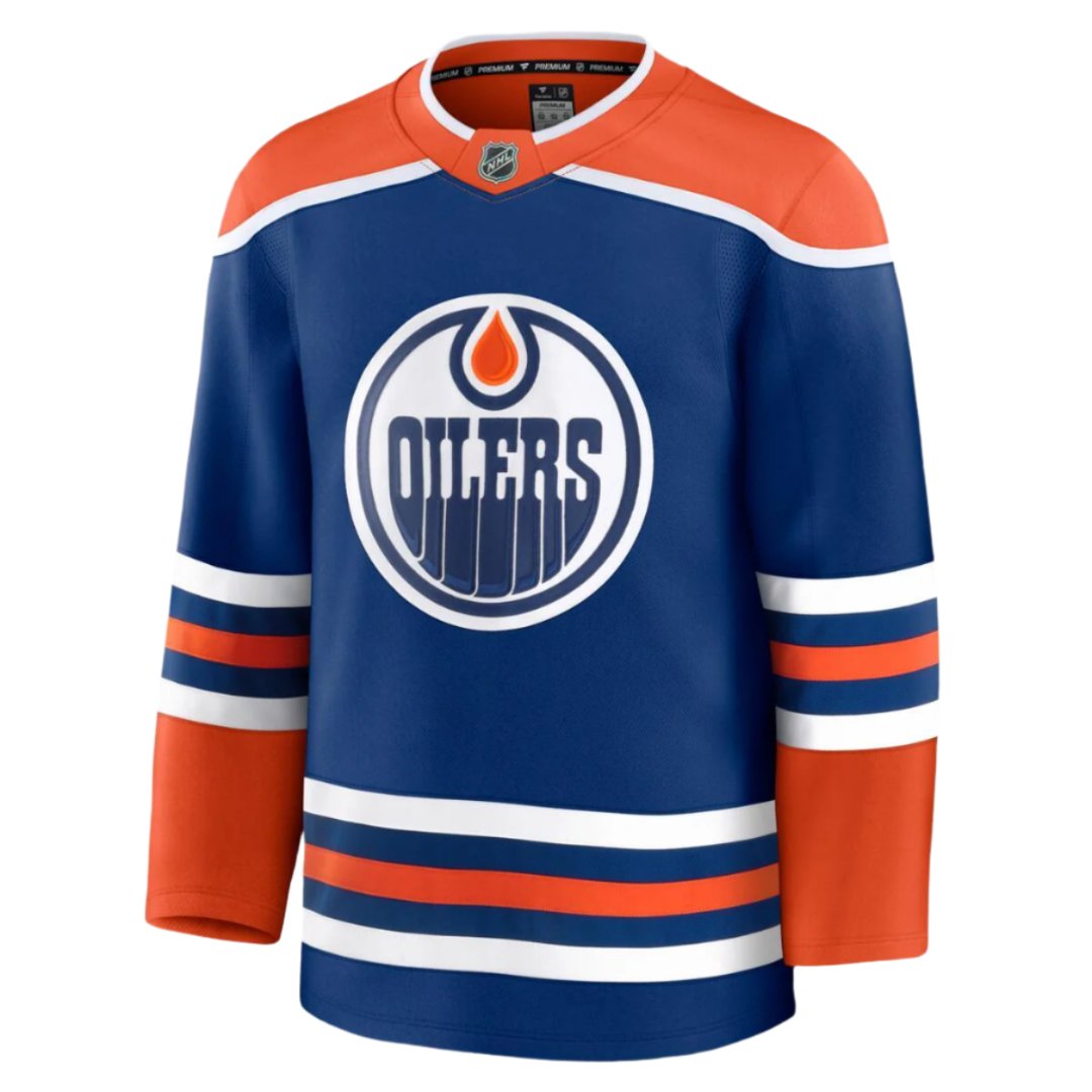 Fanatics NHL Edmonton Oilers Premium Home Jersey Blue