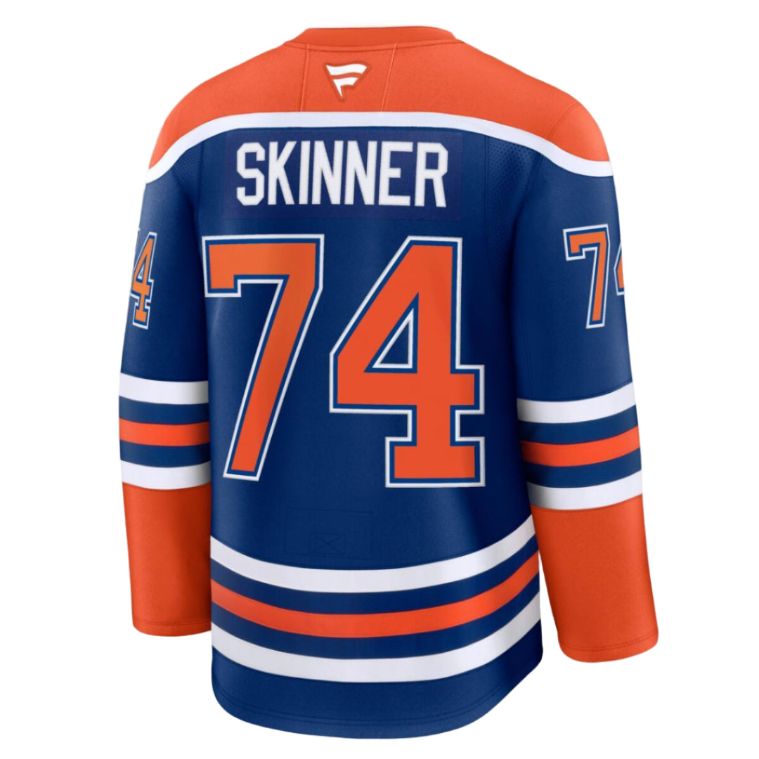 Fanatics Men's NHL Edmonton Oilers Stuart Skinner Premium Home Jersey blue