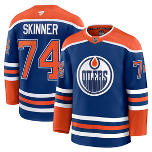 Fanatics Men's NHL Edmonton Oilers Stuart Skinner Premium Home Jersey blue