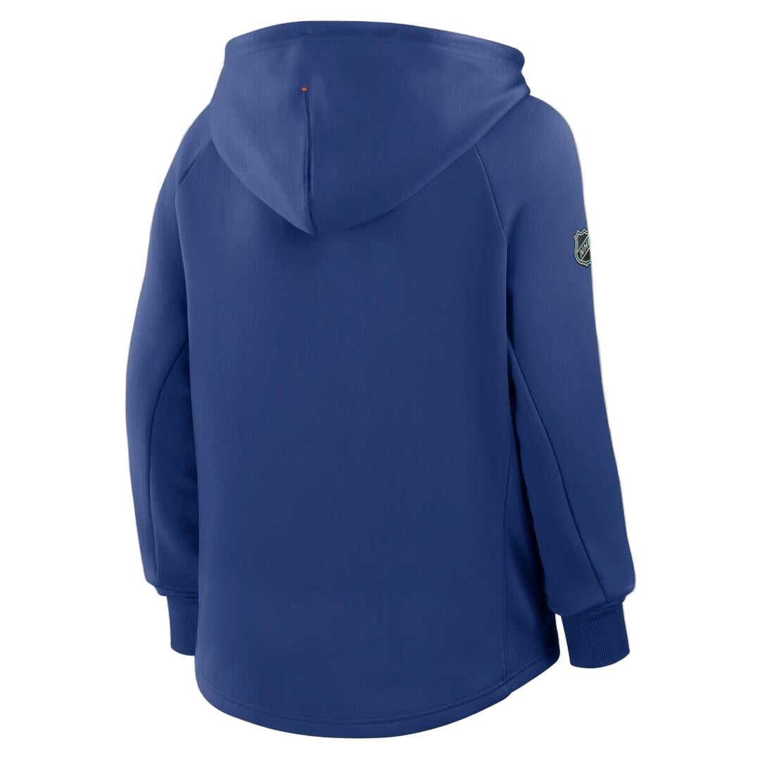 Fanatics Women's NHL Edmonton Oilers 2025 Authentic Pro Rink Full-Zip Hoodie royal blue