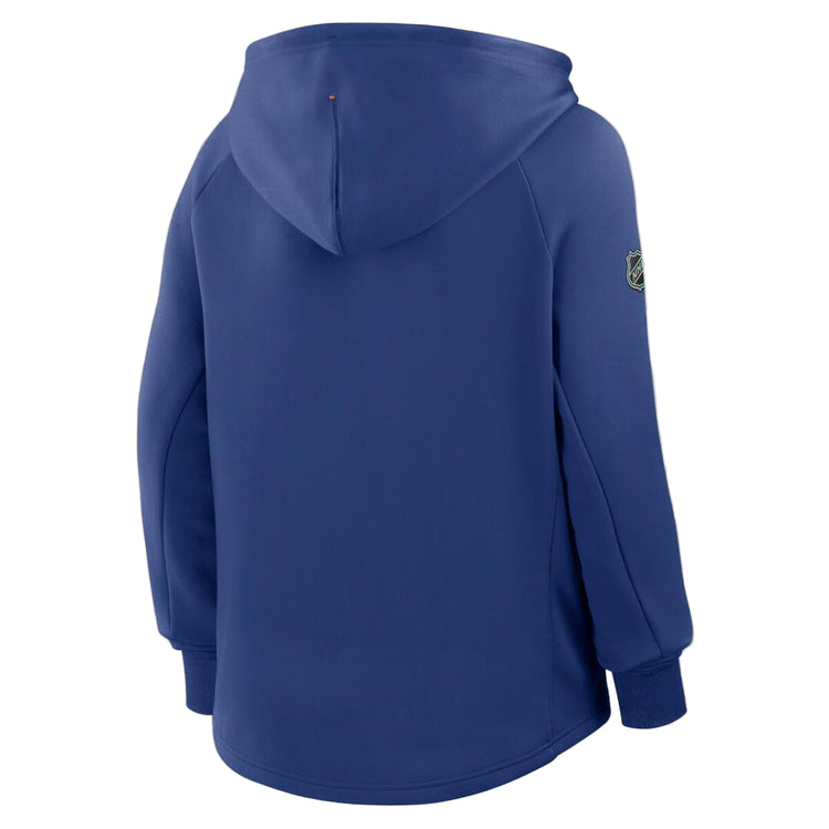 Fanatics Women's NHL Edmonton Oilers 2025 Authentic Pro Rink Full-Zip Hoodie royal blue