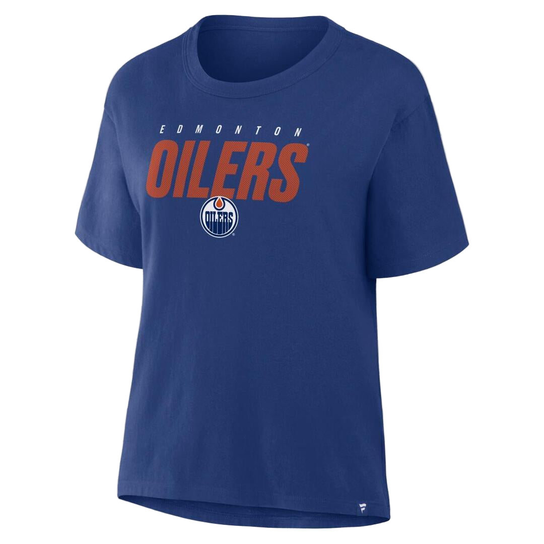 Fanatics Women's NHL Edmonton Oilers 2025 Breakaway T-Shirt blue