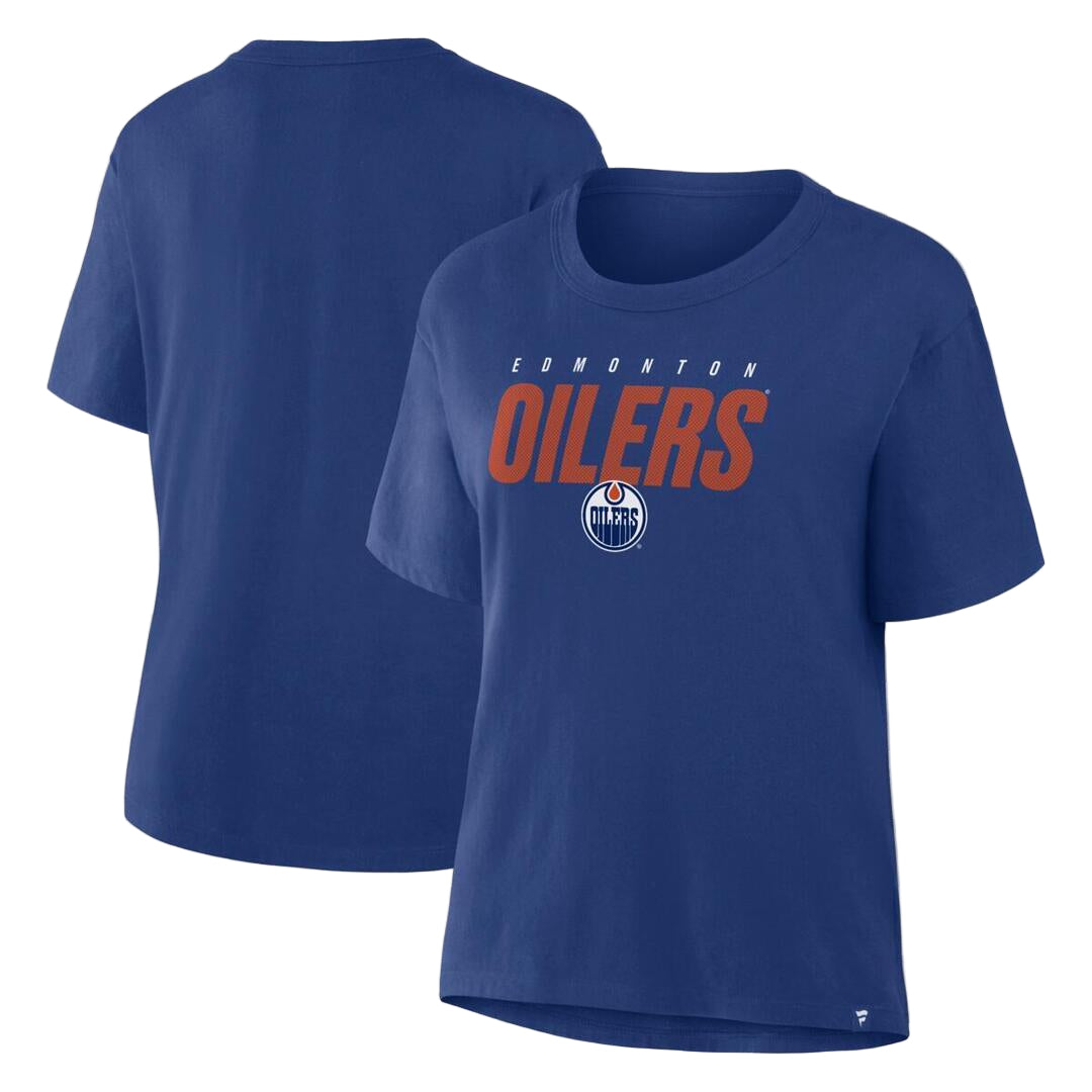 Fanatics Women's NHL Edmonton Oilers 2025 Breakaway T-Shirt blue