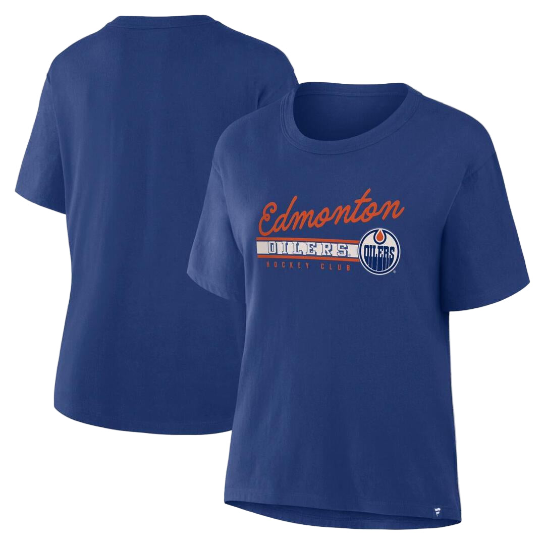 Fanatics Women's NHL Edmonton Oilers 2025 Local Pride T-Shirt blue