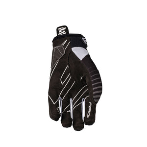 Five Gloves, Race, Full Finger Gloves, White/Black, 3XL, Pair