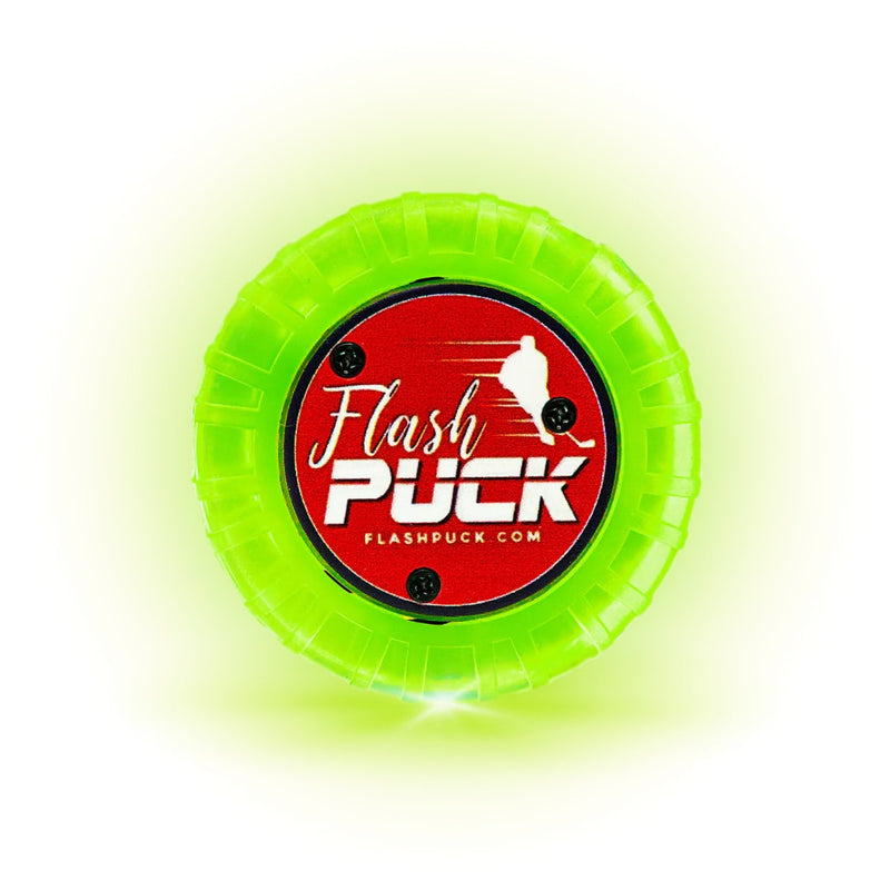 Flash Puck Rechargeable Light Up Flash Puck Green