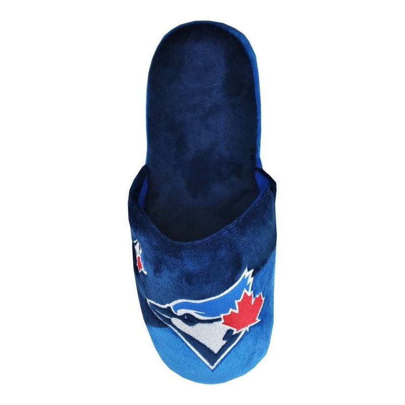 FOCO Men's MLB Toronto Blue Jays Big Logo Slippers 2