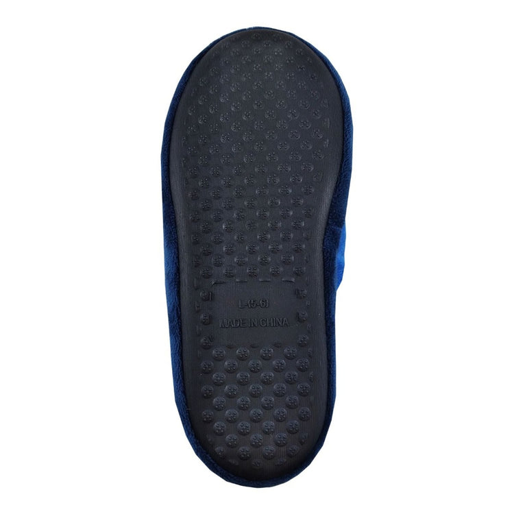 FOCO Men's NHL Winnipeg Jets Big Logo Slippers blue