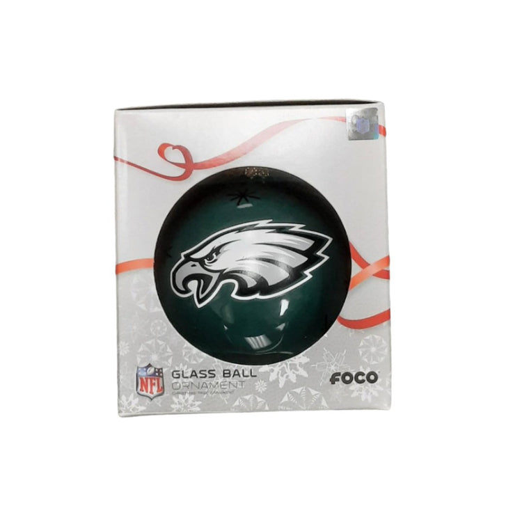 FOCO NFL Philadelphia Eagles Glass Ball Ornament Dark Green