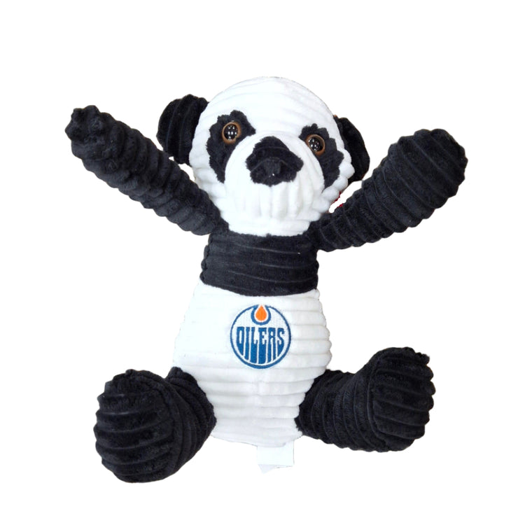 FOCO NHL Edmonton Oilers Plush Panda black white