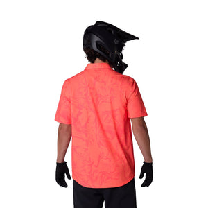 FOX Men's Ranger Short Sleeve Woven Bike Jersey peach