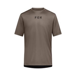 FOX Men's Ranger Wordmark Short Sleeve Bike Jersey nutmeg