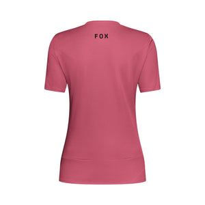 FOX Women's Ranger FOX Head Short Sleeve Bike Jersey berry