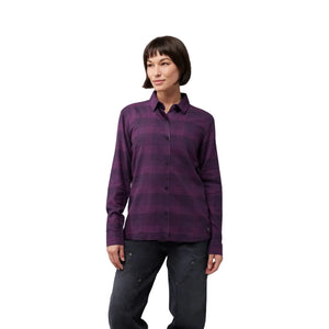 FOX Women's Survivalist Stretch Flannel Shirt Dark Purple