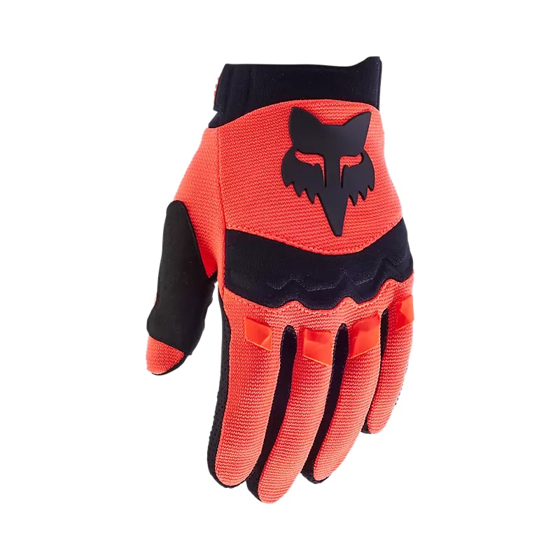 FOX Youth Dirtpaw Full Finger Bike Glove Fluo Orange