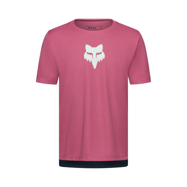 FOX Youth Ranger FOX Head Short Sleeve Bike Jersey berry
