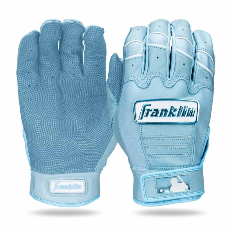 Franklin Senior MLB CFX Pro Hi-Lite Batting Gloves Carolina Blue