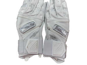 Franklin Women's Powerstrap Infinite Batting Gloves White Chrome
