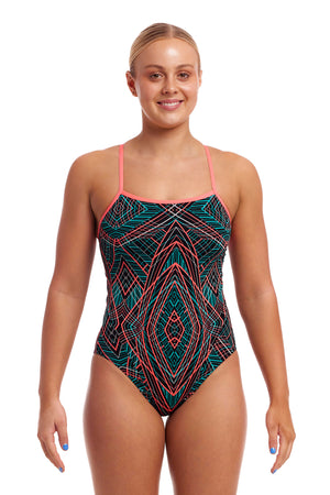 Funkita Women's Swim Secure One Piece Swimsuit Spiro Mint