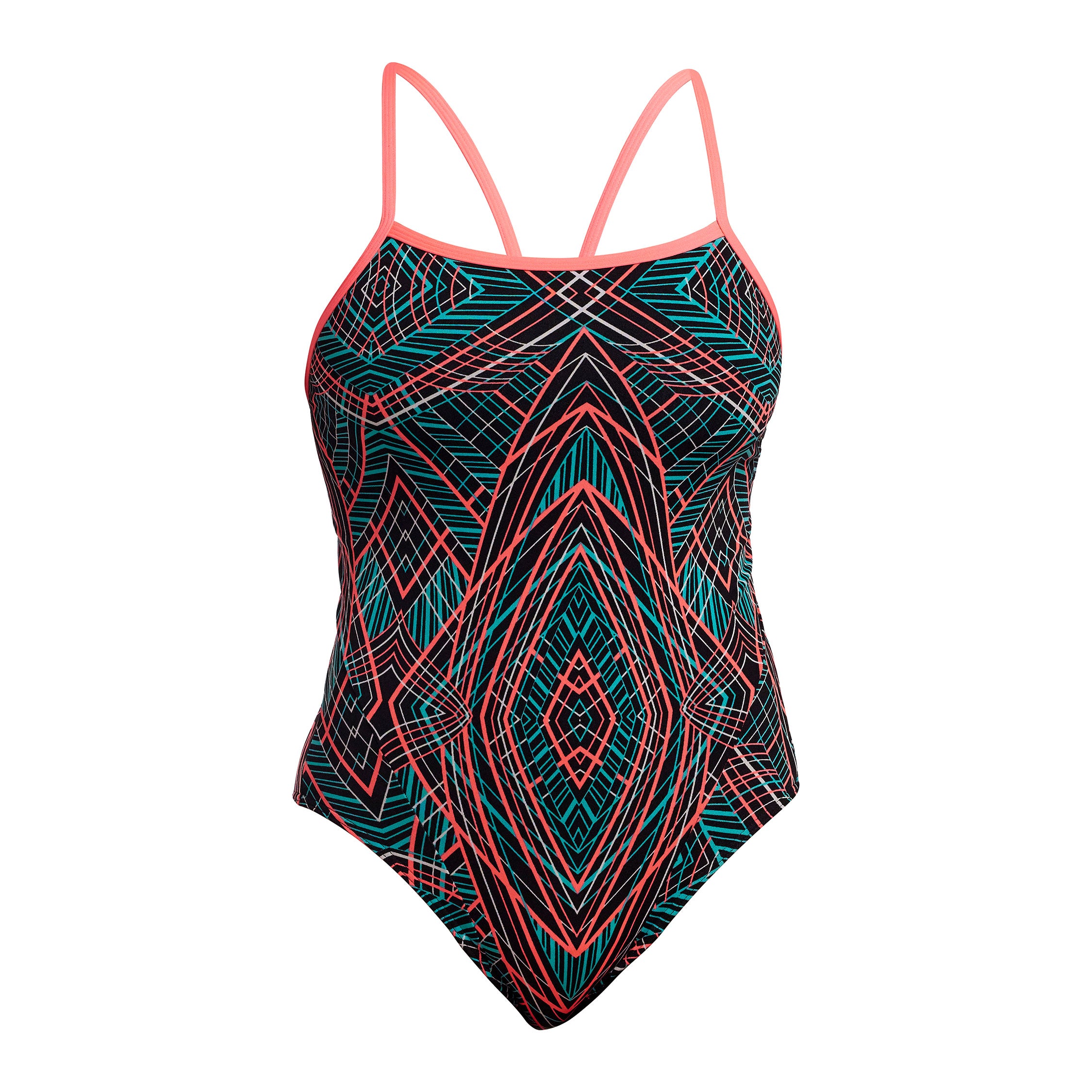 Funkita Women's Swim Secure One Piece Swimsuit Spiro Mint