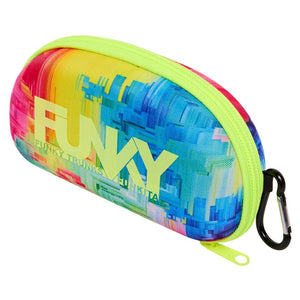 Funky Closed Swim Goggle Case red yellow blue