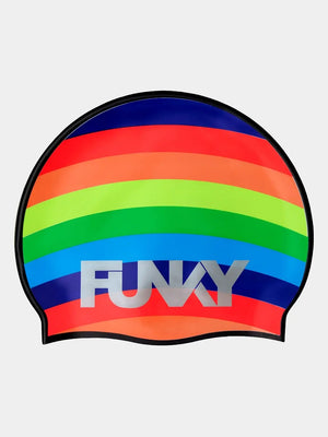 Funky Silicone Swim Cap Rainbowie