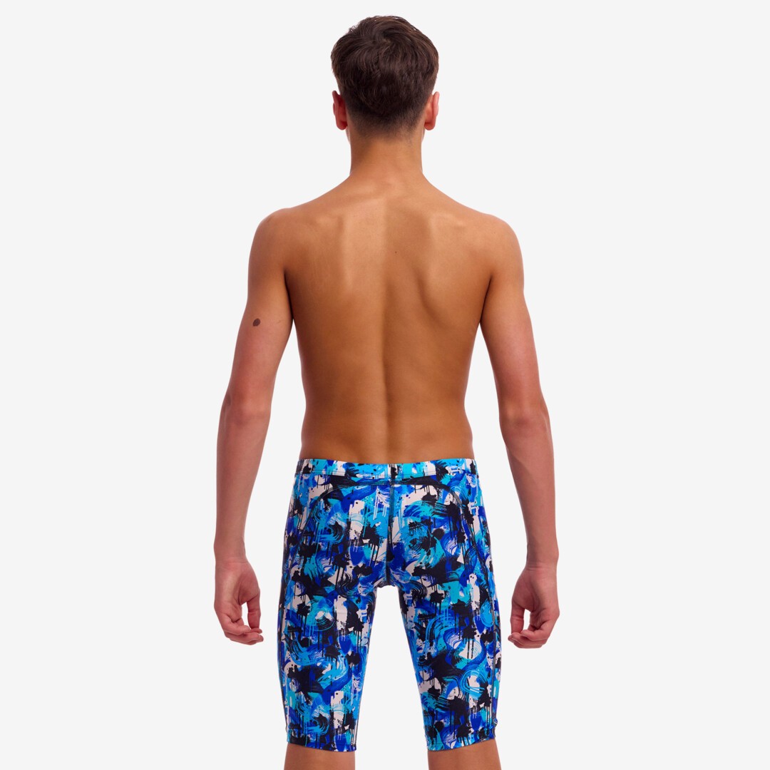 Funky Trunks Boys Training Swim Jammer blue/black/white