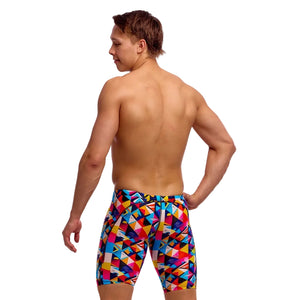 Funky Trunks Men's Training Swim Jammer blue red white