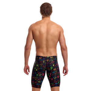 Funky Trunks Men's Training Swim Jammer black blue green pink