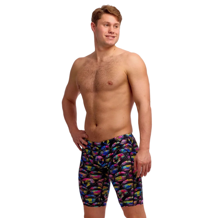 Funky Trunks Men's Training Swim Jammer black pink blue