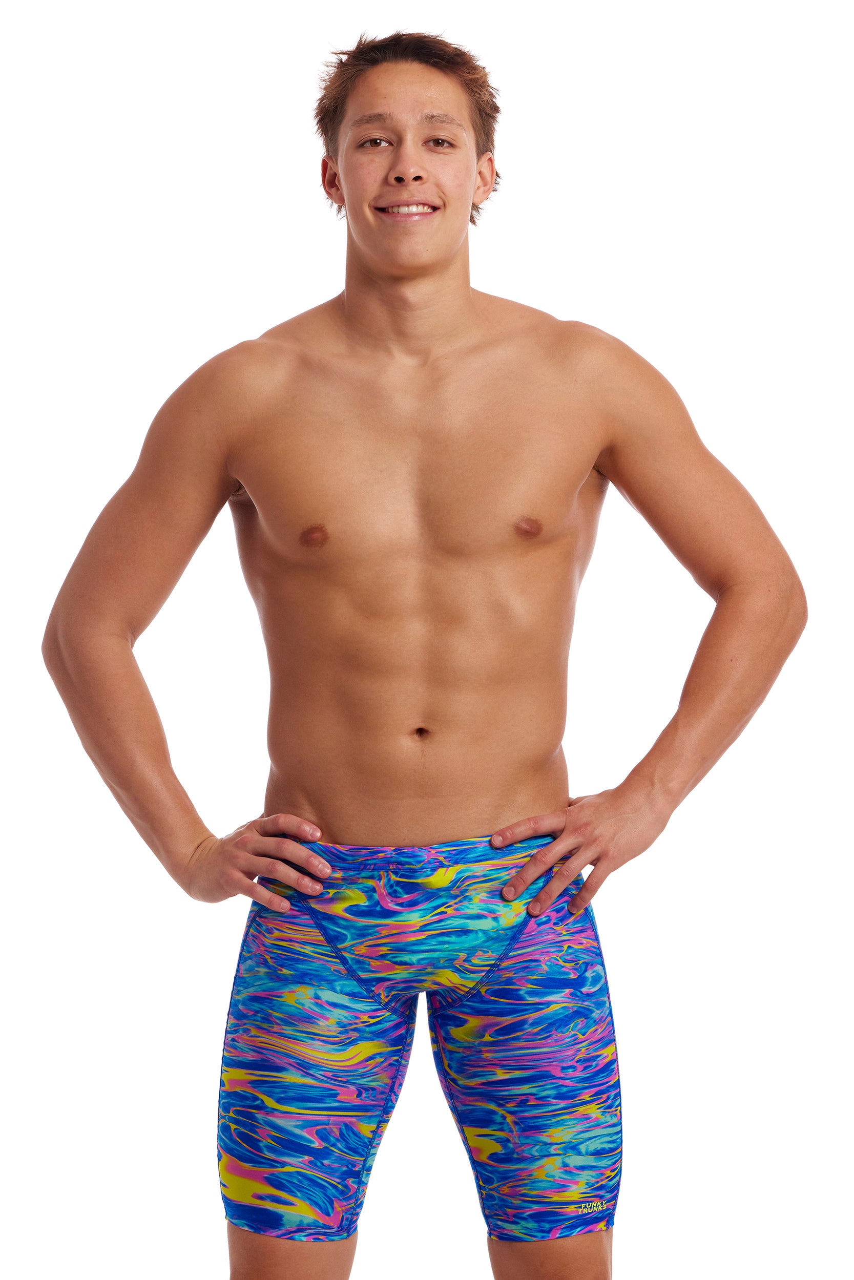 Funky Trunks Men's Training Swim Jammer Stir Crazy
