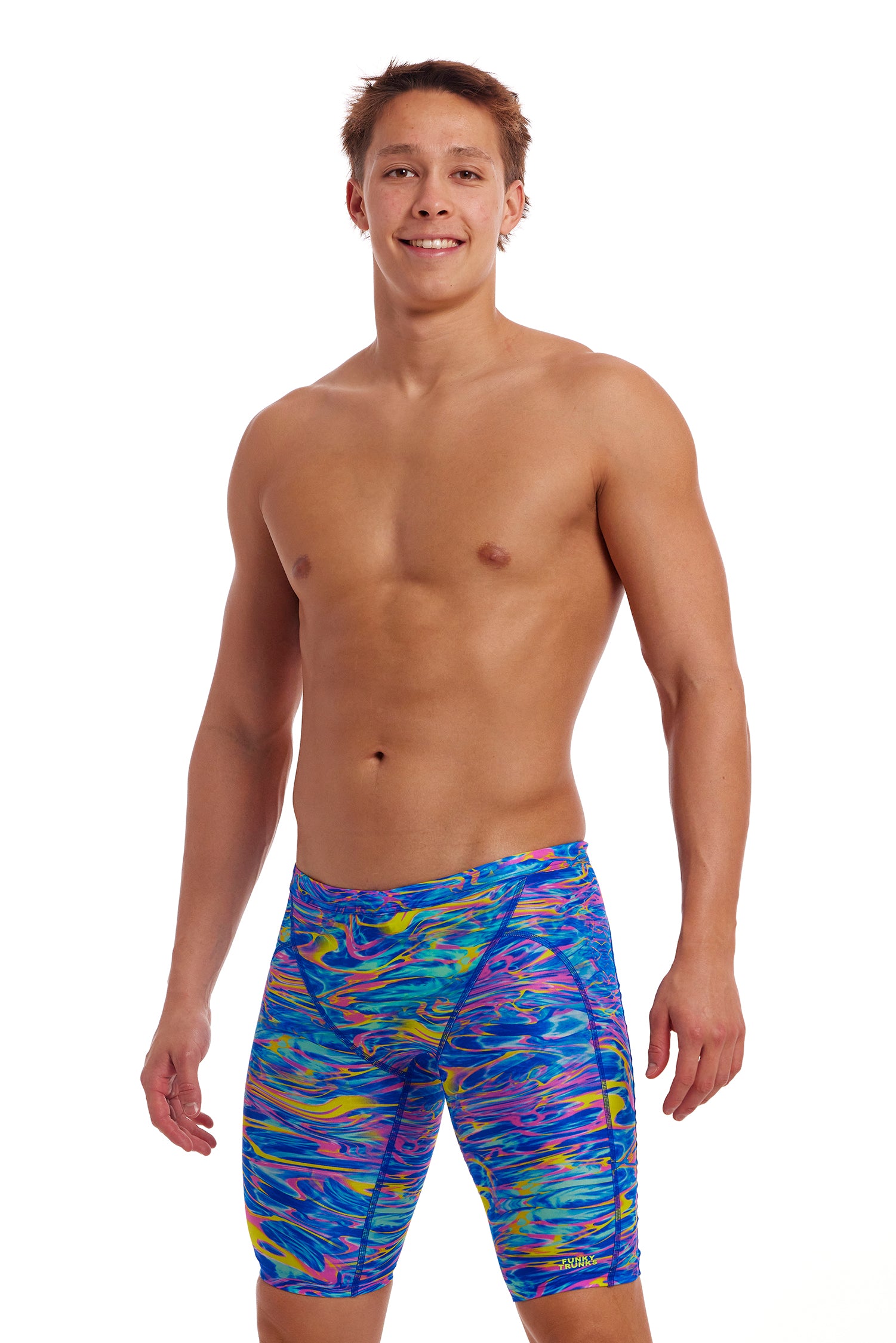 Funky Trunks Men's Training Swim Jammer Stir Crazy